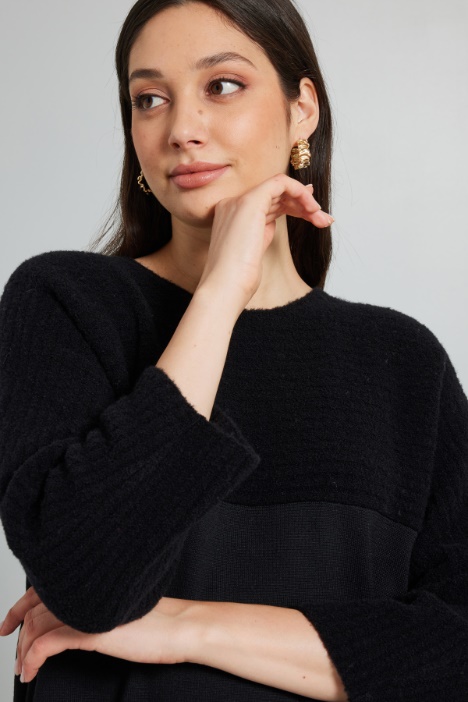 Jersey con aplicación bouclé