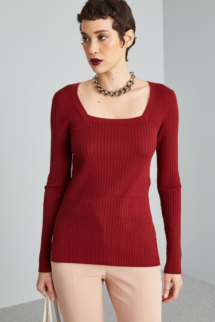 Square-neck sweater Intrend - 3