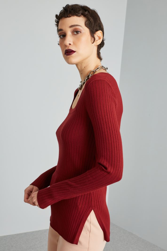 Square-neck sweater Intrend - 4