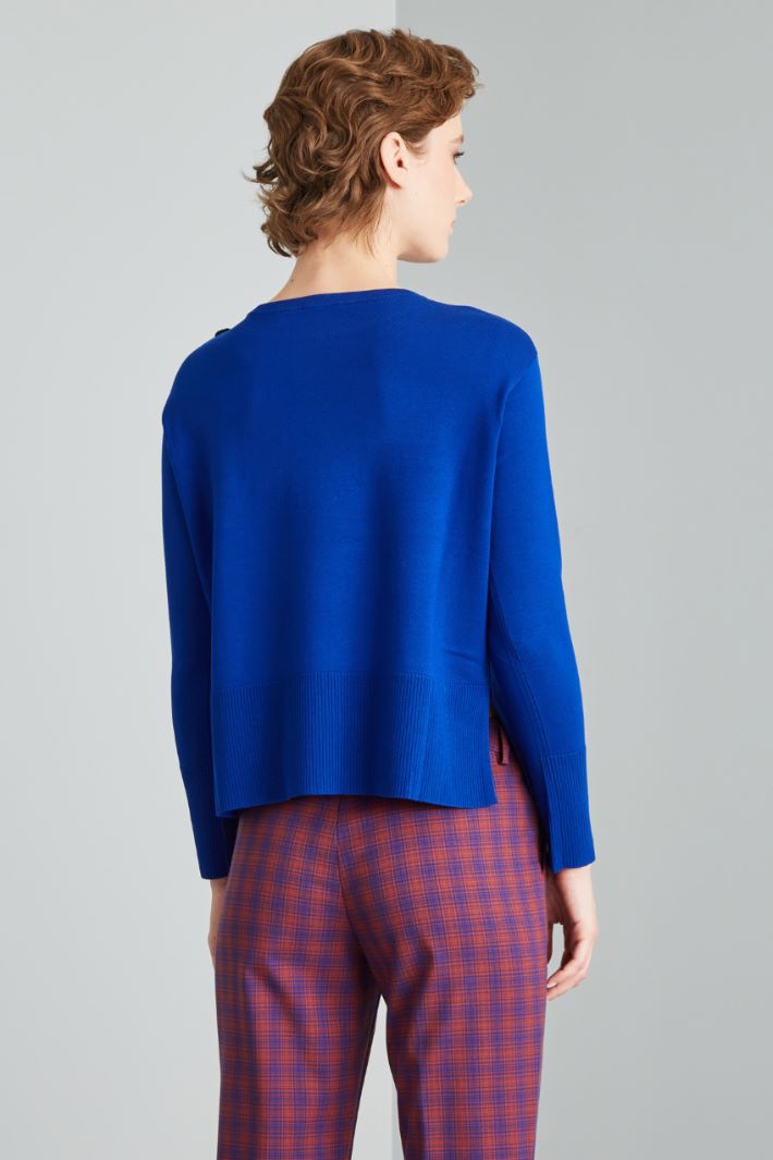 Boxy sweater with buttons Intrend - 2