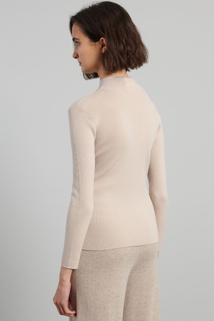 Rib-knit wool sweater Intrend - 2