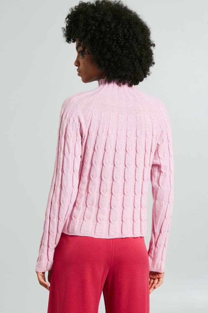 Cable-knit turtleneck sweater Intrend - 2