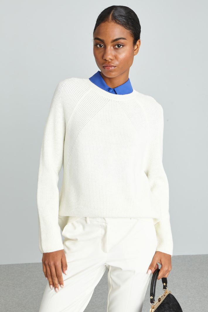 Wool knit sweater Intrend - 3