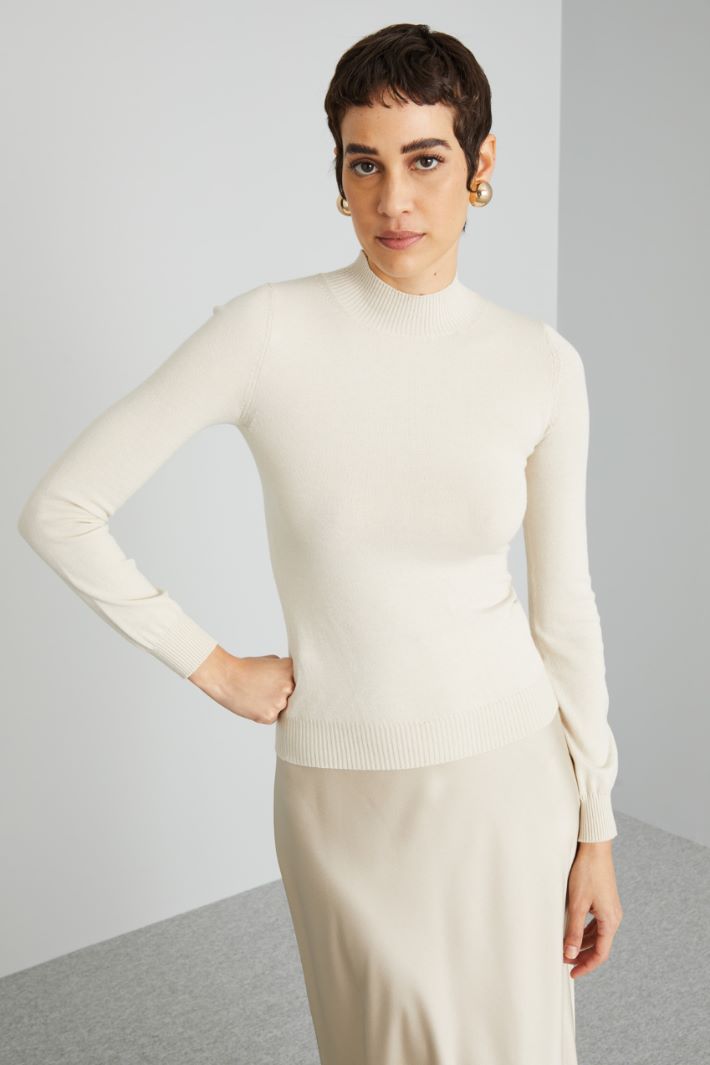 Mock polo-neck sweater Intrend - 3