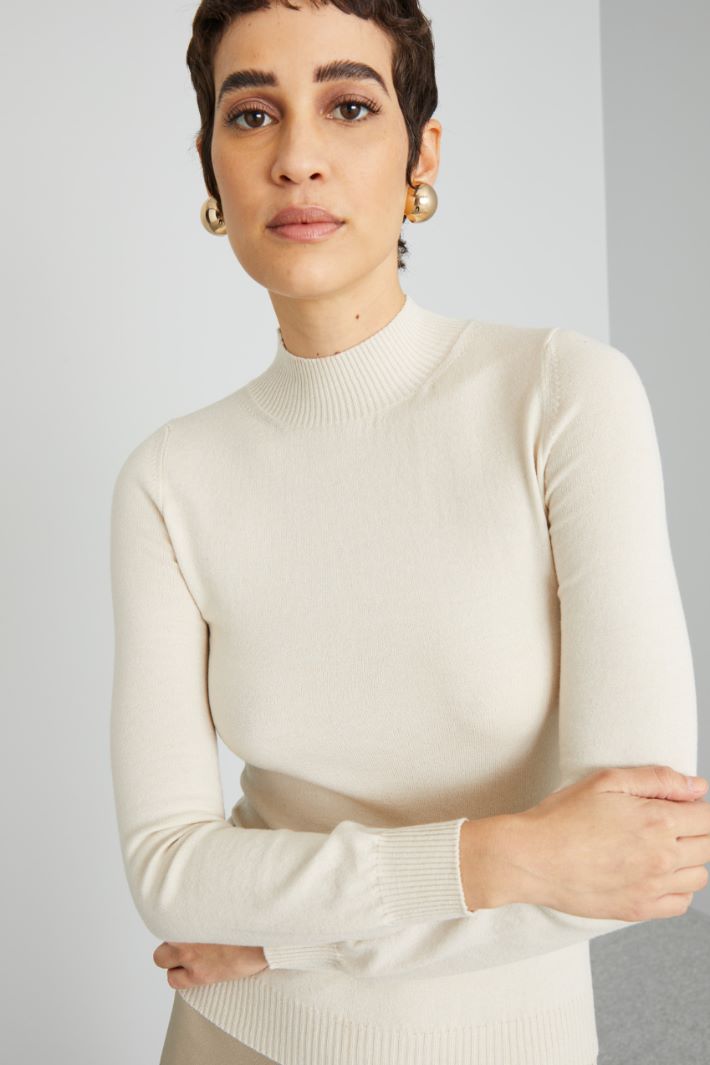 Mock polo-neck sweater Intrend - 4