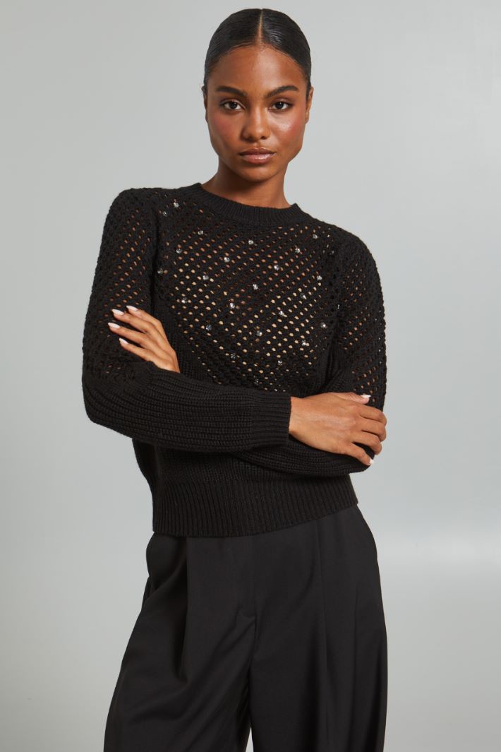 Openwork sweater Intrend - 3