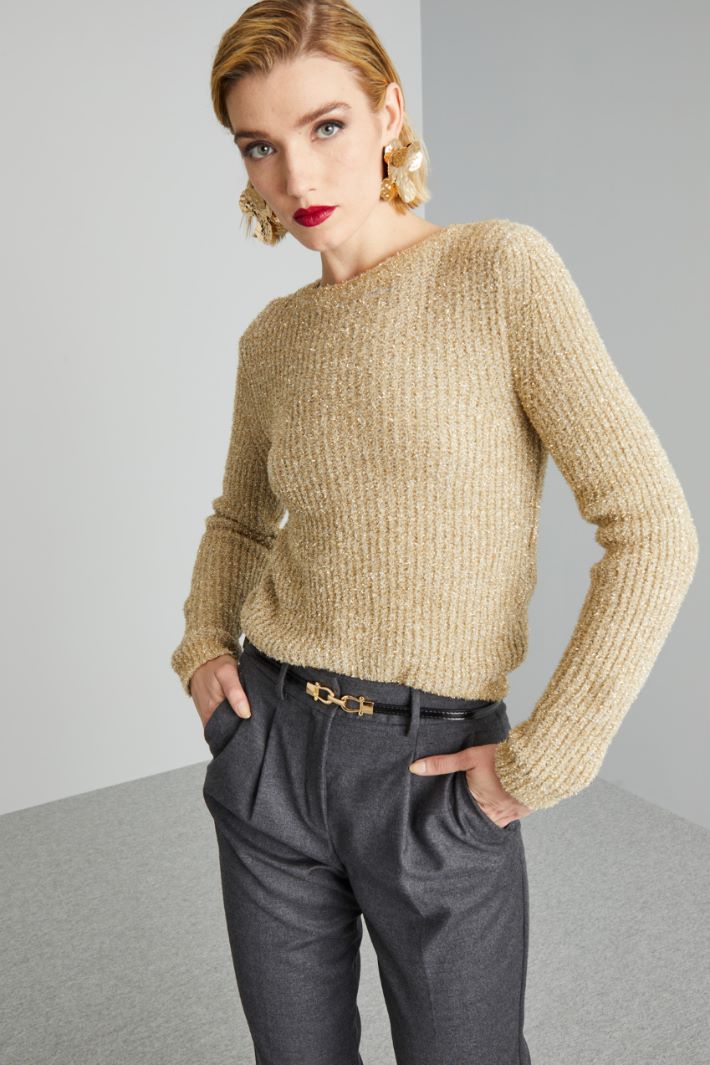 Lurex brushed sweater Intrend - 3