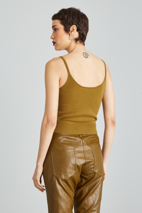 Top in maglia di lana