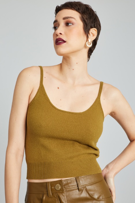 Top in maglia di lana