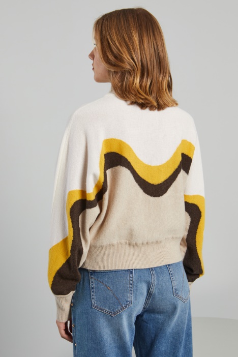 Maglia con maniche a kimono