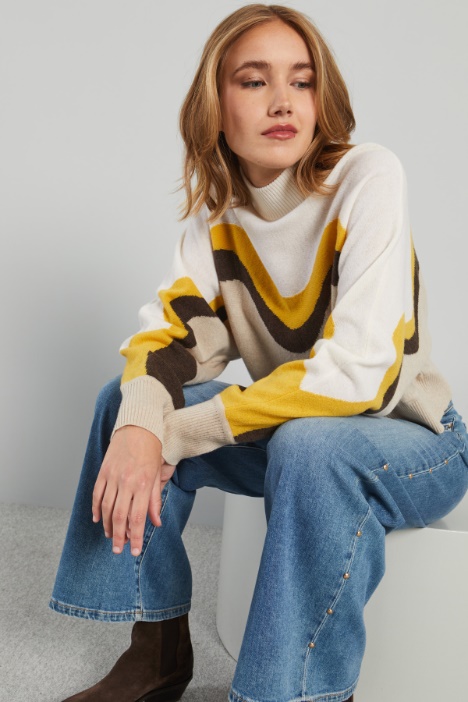 Maglia con maniche a kimono