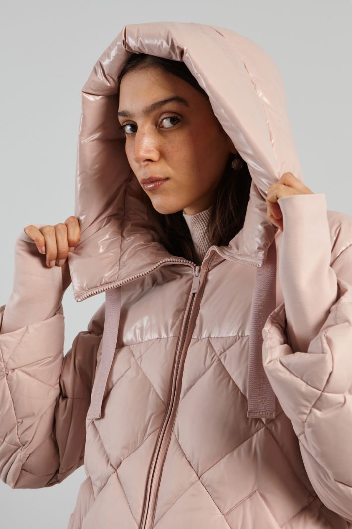 Down coat with shiny insert Intrend - 4