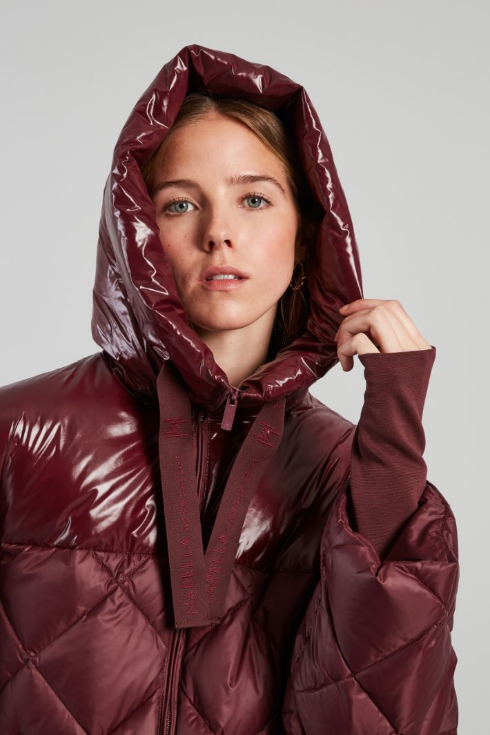 Down coat with shiny insert Intrend - 4