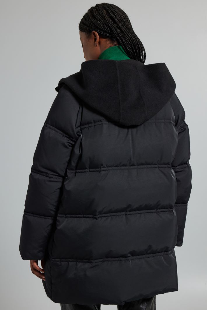 Down jacket with cloth inserts Intrend - 2