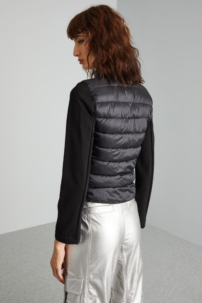 Puffer jacket with jersey sleeves Intrend - 2