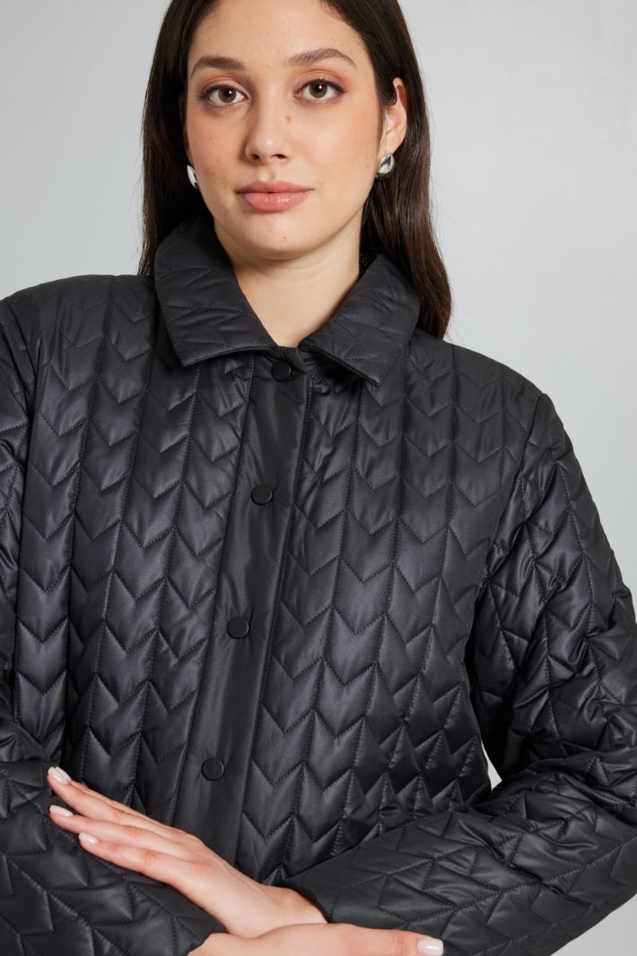 Opaque satin padded jacket Intrend - 4