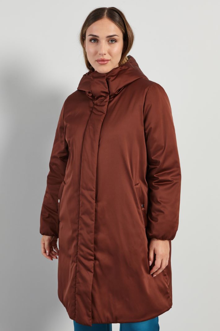 Padded jacket in duchess satin Intrend - 3