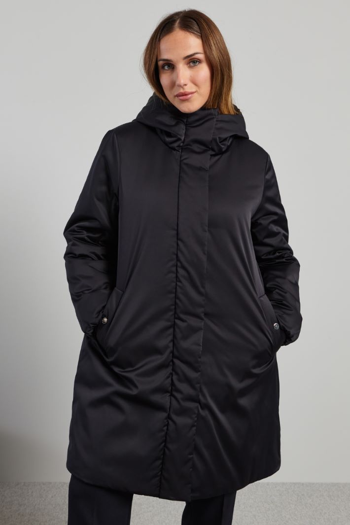 Padded jacket in duchess satin Intrend - 3