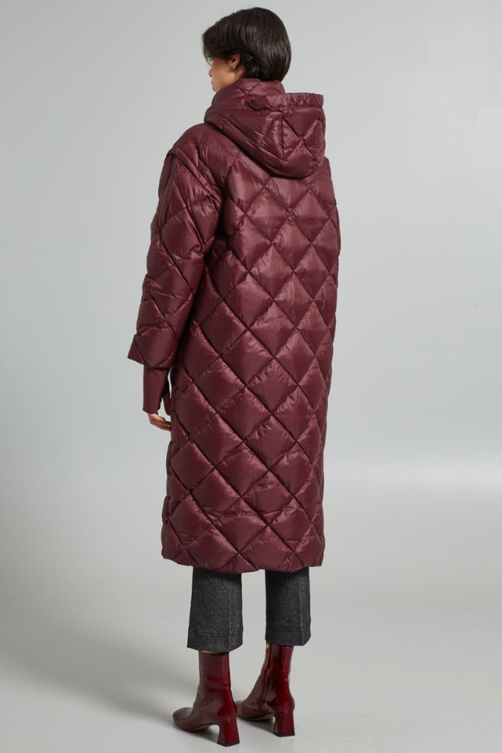 Long high neck coat Intrend - 2