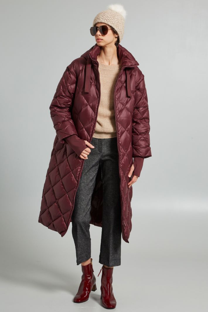 Long high neck coat Intrend