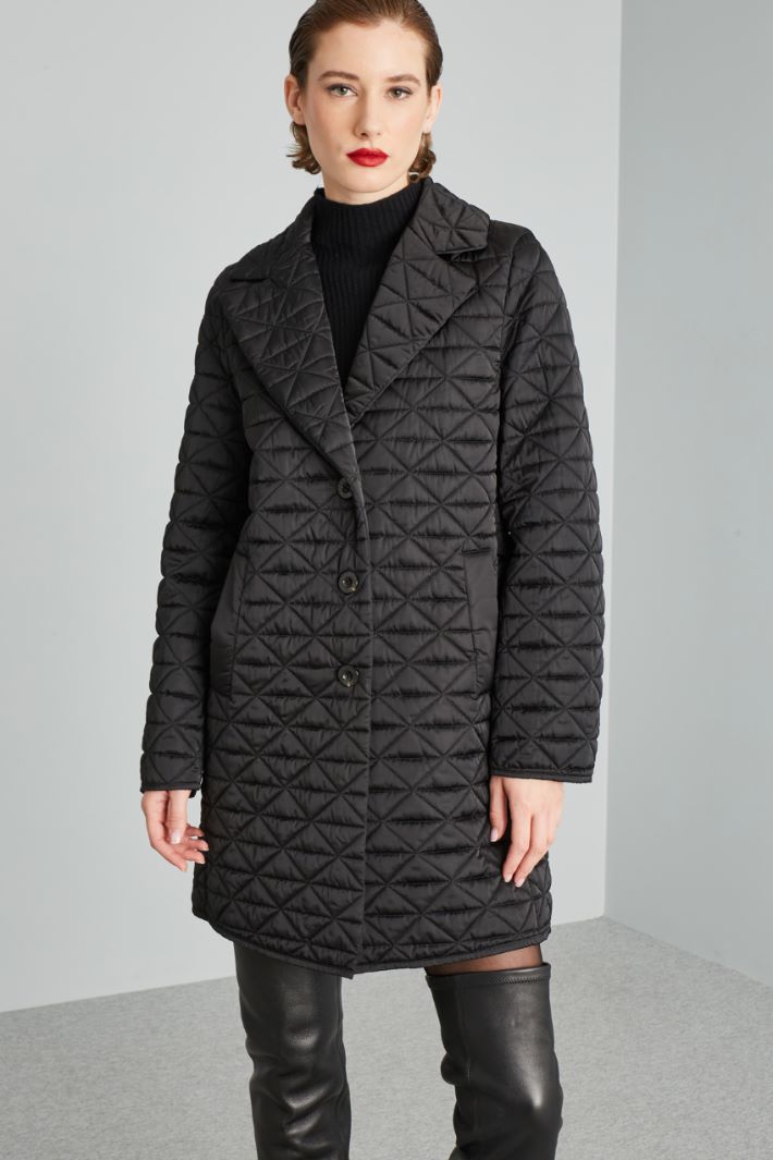 Straight fit quilted down jacket Intrend - 3