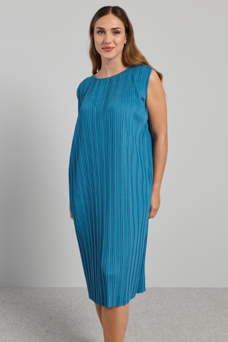 Abito in jersey plissé