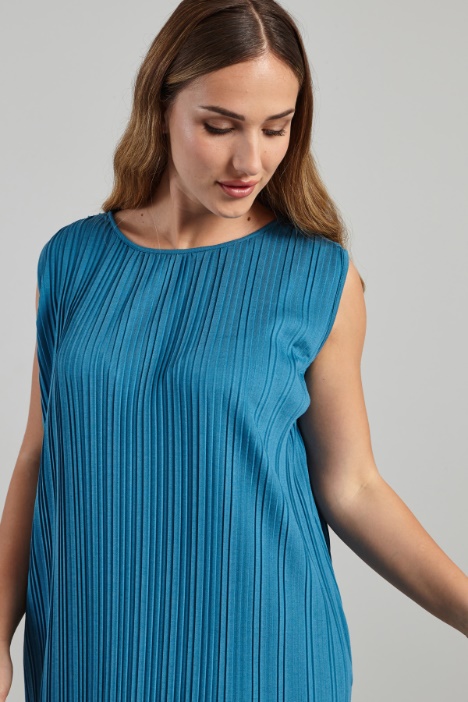 Abito in jersey plissé