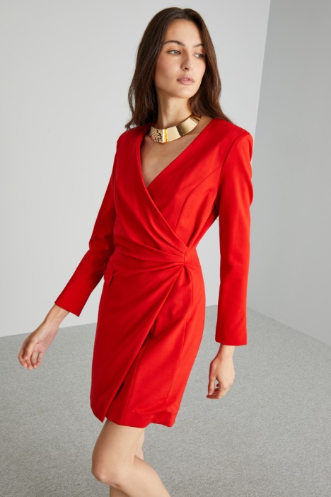 Abito corto in jersey