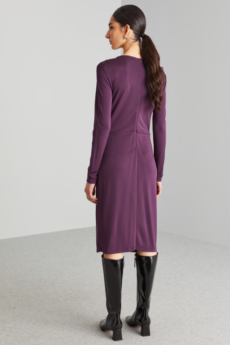 Abito in jersey con drappeggio