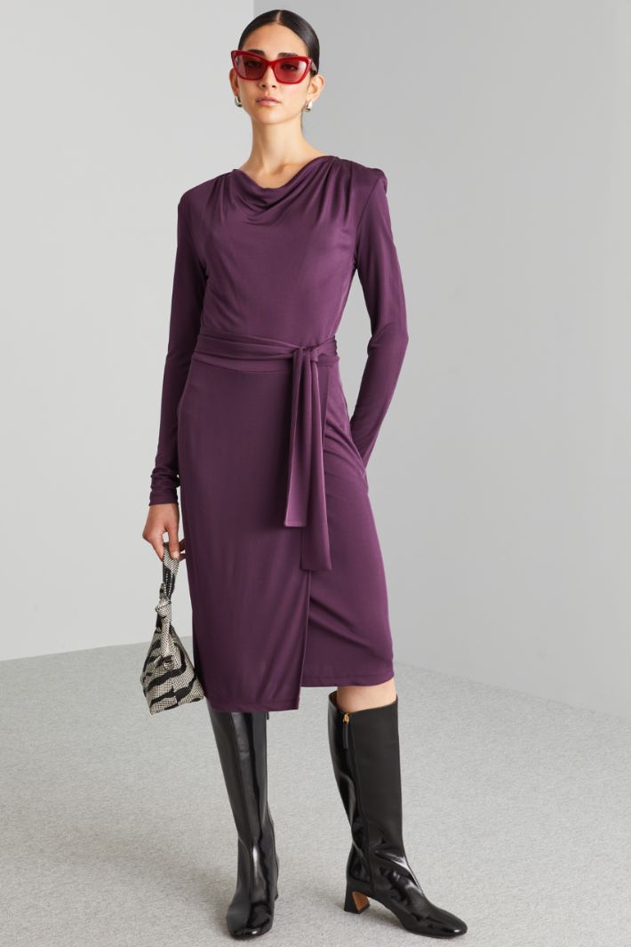 Draped jersey dress Intrend