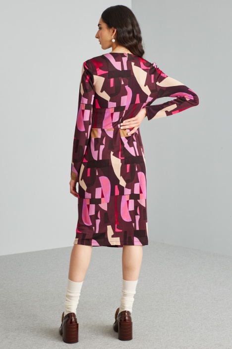 Abito in jersey con drappeggio