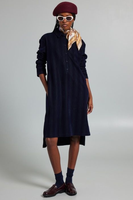 Slit-embellished shirt dress Intrend