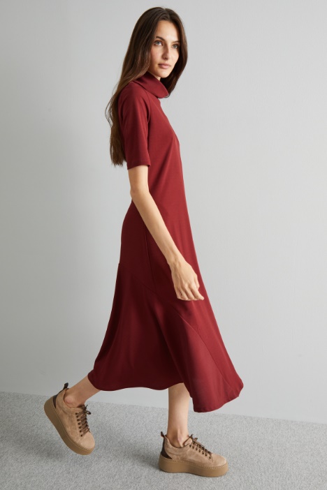 Abito svasato in jersey