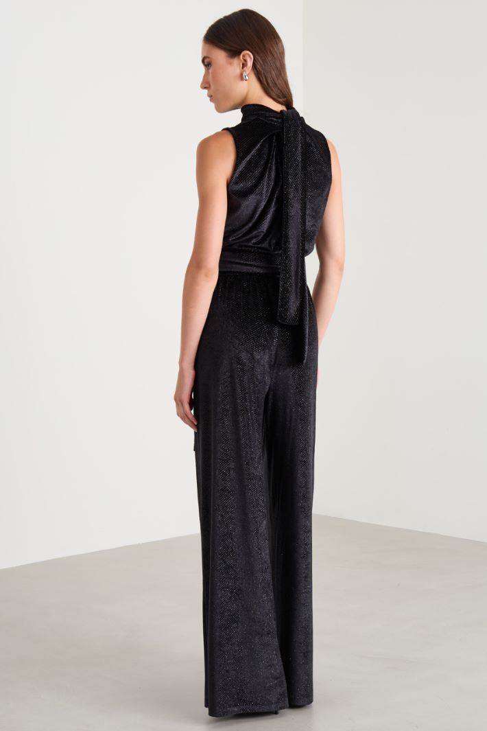 Velvet jumpsuit Intrend - 3