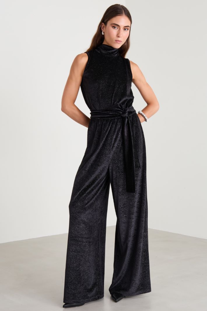 Velvet jumpsuit Intrend - 2