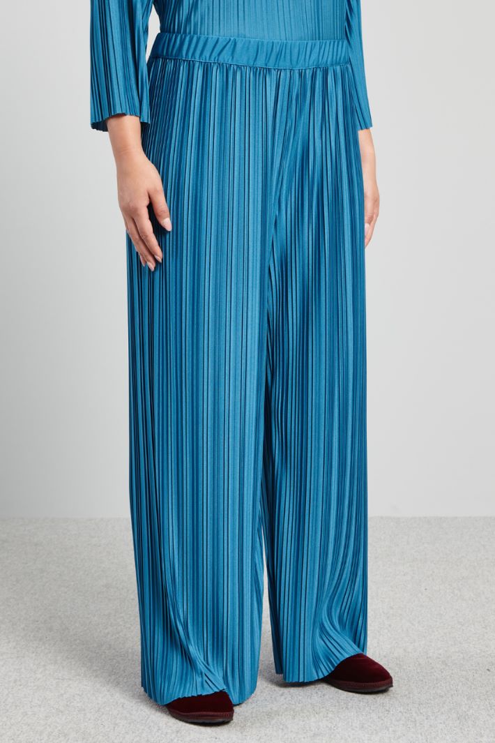 Pleated jersey trousers Intrend - 3