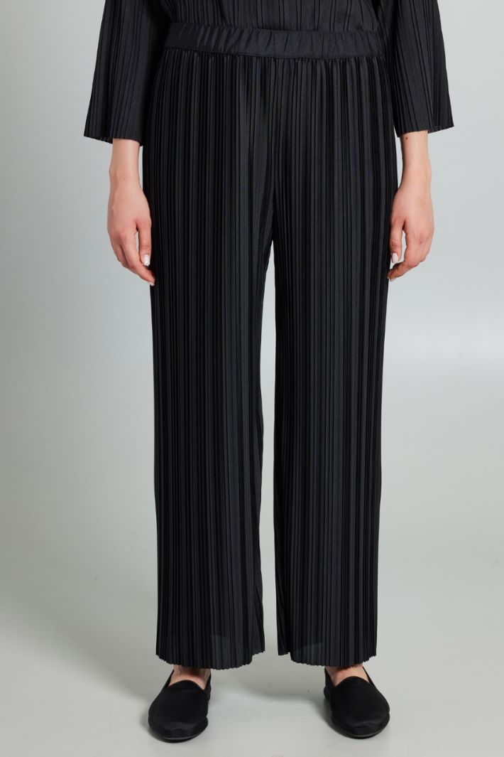 Pleated jersey trousers Intrend - 3