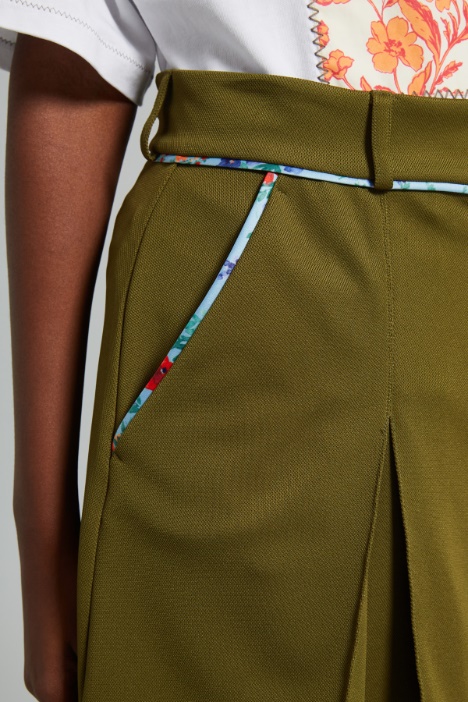 Shorts in jersey piquet