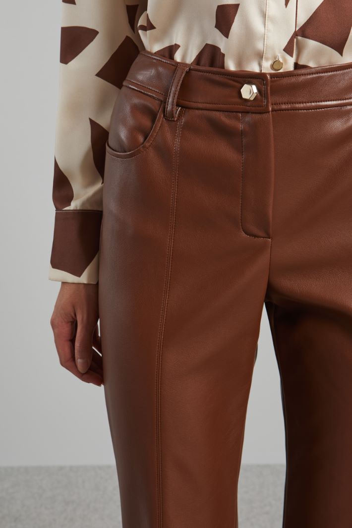 Coated jersey trousers Intrend - 4