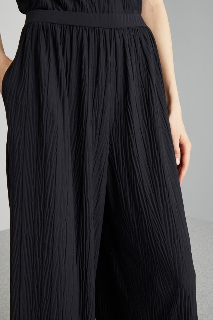 Wide-fit pleated jersey trousers Intrend - 4