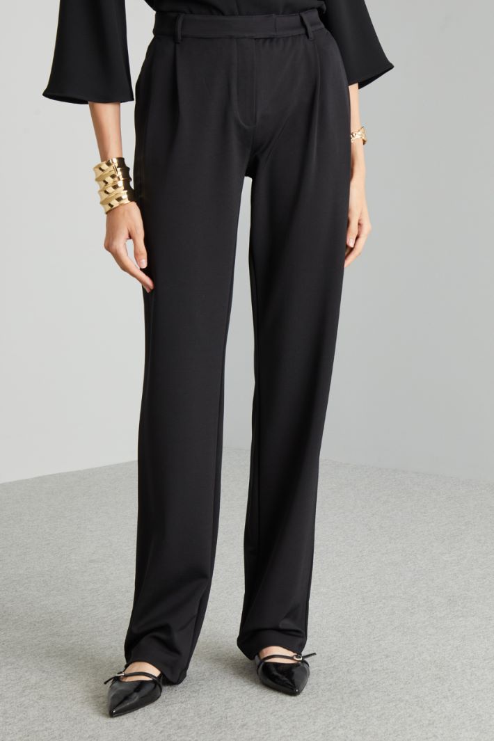 Straight jersey trousers Intrend - 3