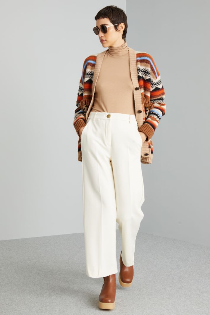 Straight-leg jersey trousers Intrend