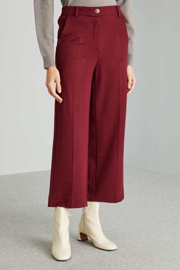 Straight-leg jersey trousers Intrend - 3