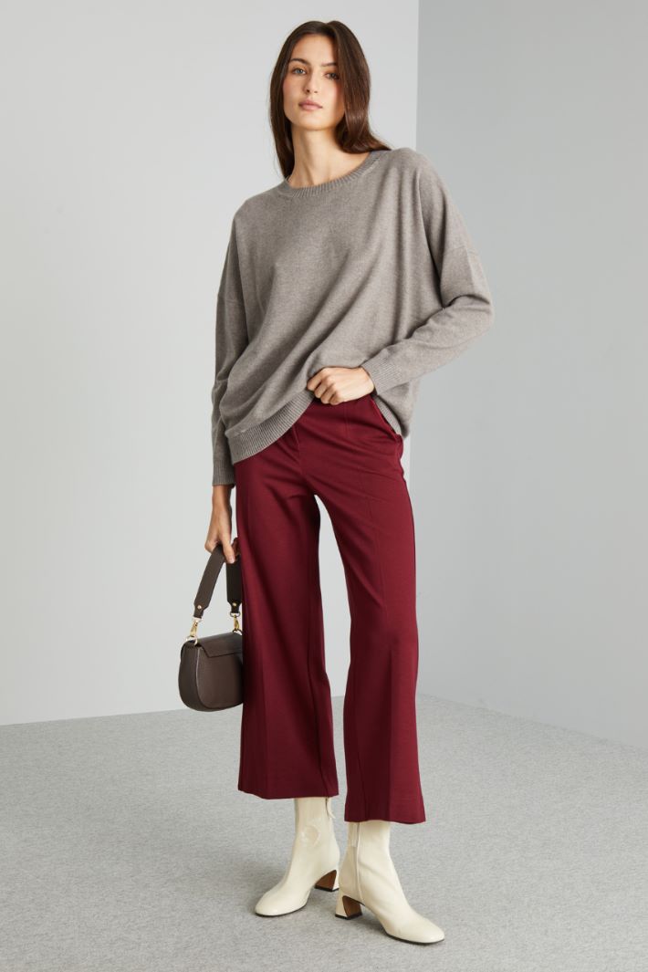 Straight-leg jersey trousers Intrend