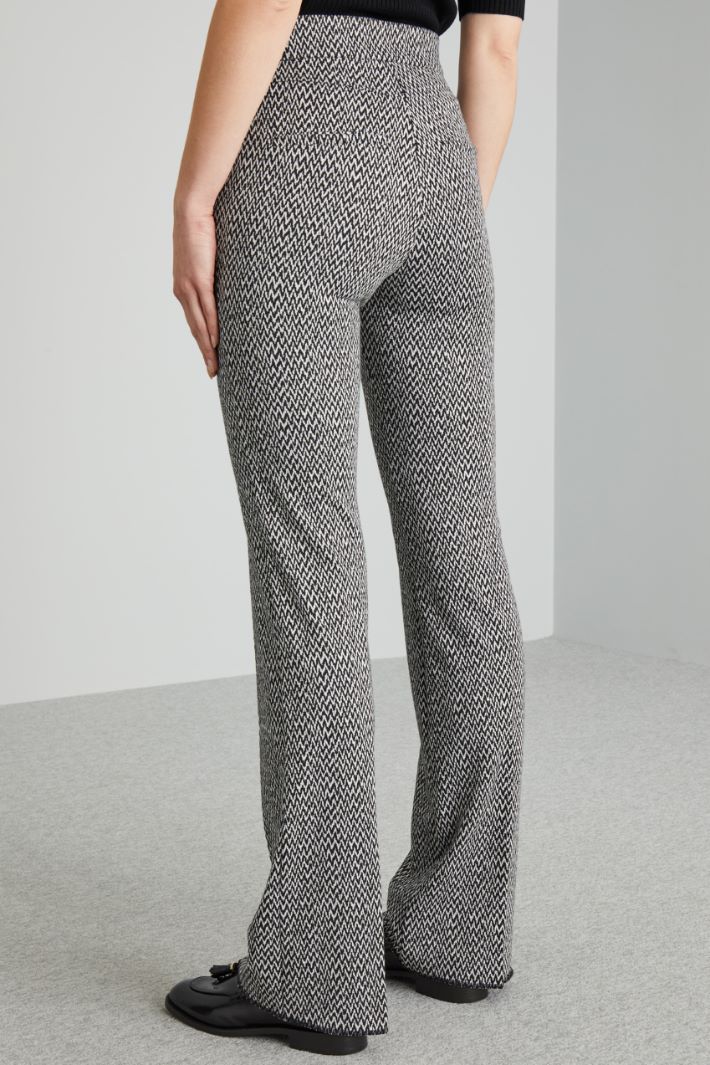 Jacquard jersey trousers Intrend - 2