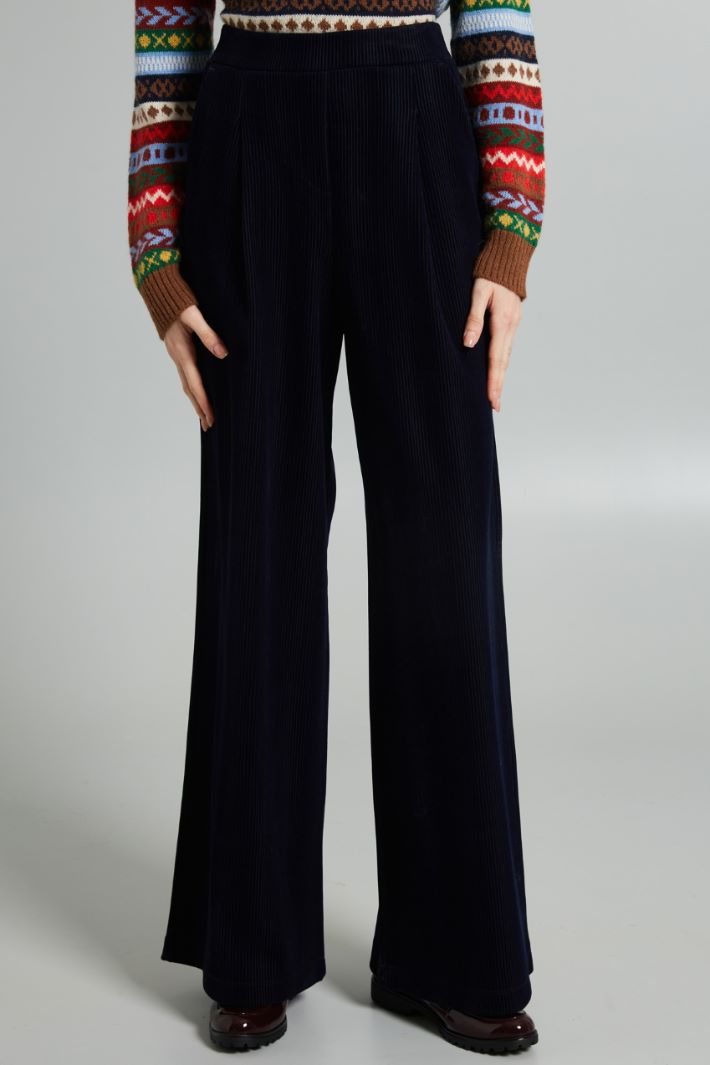 Wide-leg jersey trousers Intrend - 3