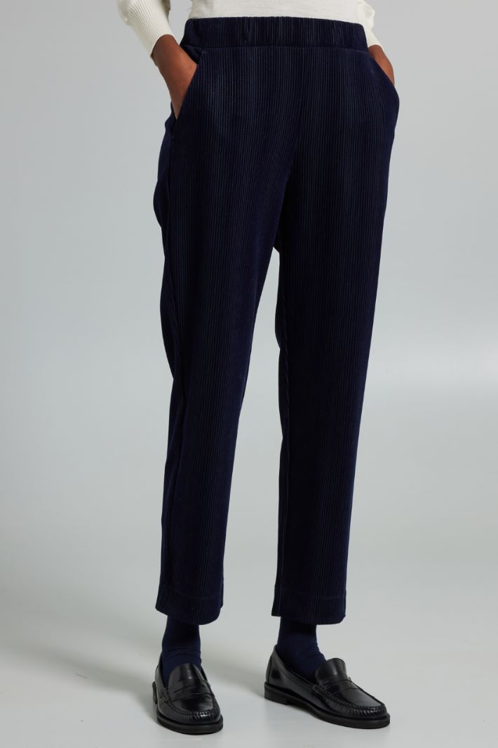 Velvet jersey trousers Intrend - 3