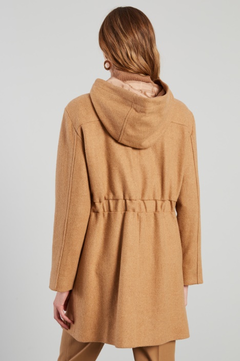 Cappotto stile parka in panno
