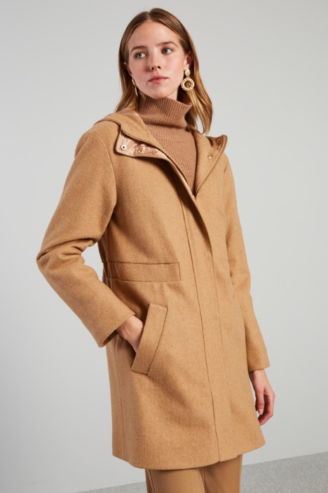 Cappotto stile parka in panno