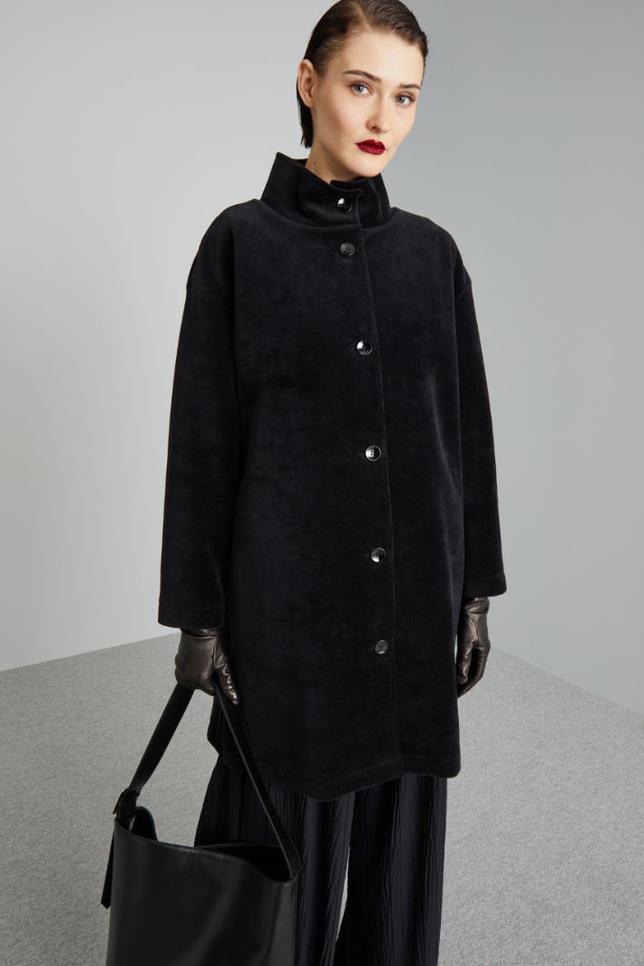 Velvet jersey coat Intrend - 3